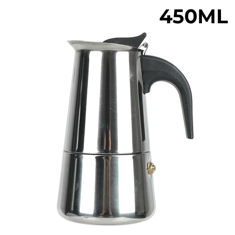 Classic Italian Moka Pot Stovetop Coffee Maker 300ml Aluminum Coffee Pot Portable Espresso Style 10