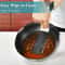 Stainless Steel Nonstick Frying Pan With Lid Honeycomb Fry Pan Induction Compatible 6