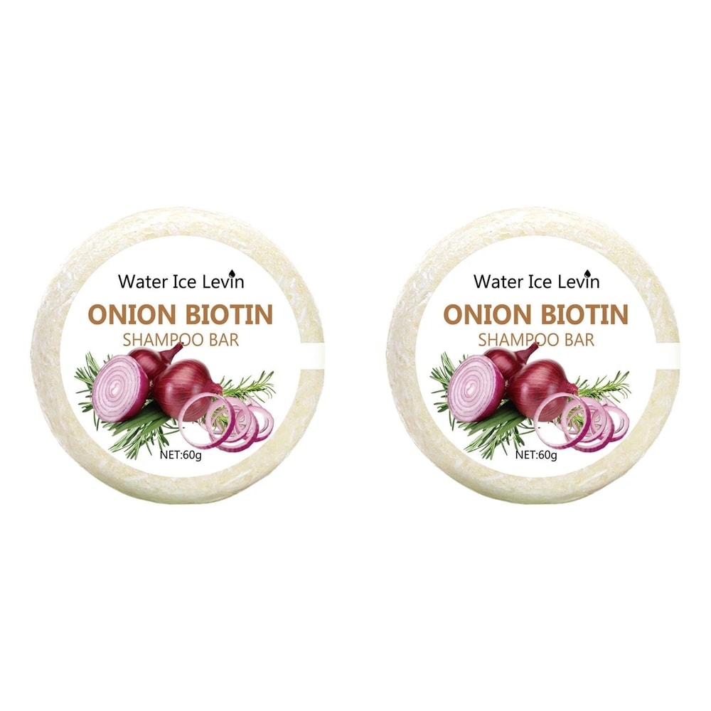 Onion Biotin Shampoo Bar With Rosemary Extract Moisturizing Solid Shampoo 60g 2