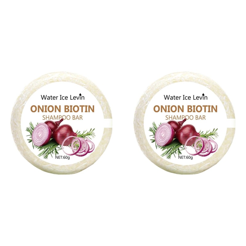 Onion Biotin Shampoo Bar With Rosemary Extract Moisturizing Solid Shampoo 60g 2