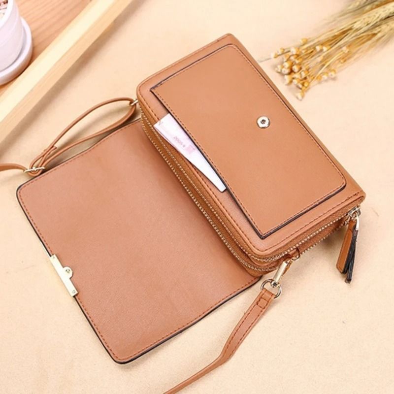 Womens Shoulder Bag Korean Style Handbag Multi Card Wallet Phone Purse Large Capacity 18