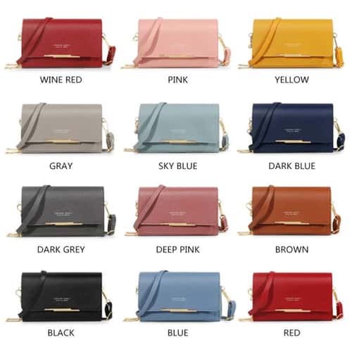 Womens Shoulder Bag Korean Style Handbag Multi Card Wallet Phone Purse Large Capacity