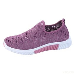 womens mesh sneakers breathable casual shoes lightweight soft sole walking flats