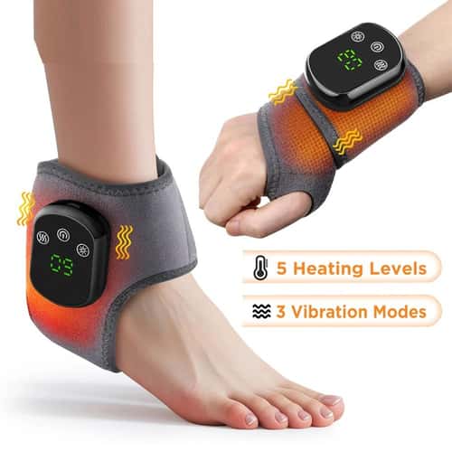 Electric Wrist Brace Heated Wrist Support With Vibration Massage Adjustable Wrap