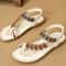 Boho Summer Sandals Womens Beach Flip Flops Low Heel Comfortable Shoes 2