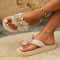 Flower Flip Flops Womens Beach Slippers Non Slip Platform Lightweight EVA Sandals 7