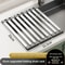 Stainless Steel Sink Drain Rack Foldable Retractable Sink Basket Kitchen Organizer 8