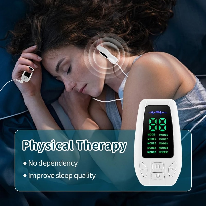 Sleep Aid Device Microcurrent Sleep Machine CES Therapy Device 10 Modes Relaxation Tool 3