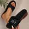 Womens Wedge Sandals Soft Wedge Heels Summer Heeled Slippers Comfortable Dress Shoes 4