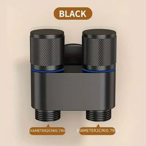 Stainless Steel Double Outlet Angle Valve Large Flow Shower And Washing Machine Control Valve