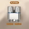 Stainless Steel Double Outlet Angle Valve Large Flow Shower And Washing Machine Control Valve 8