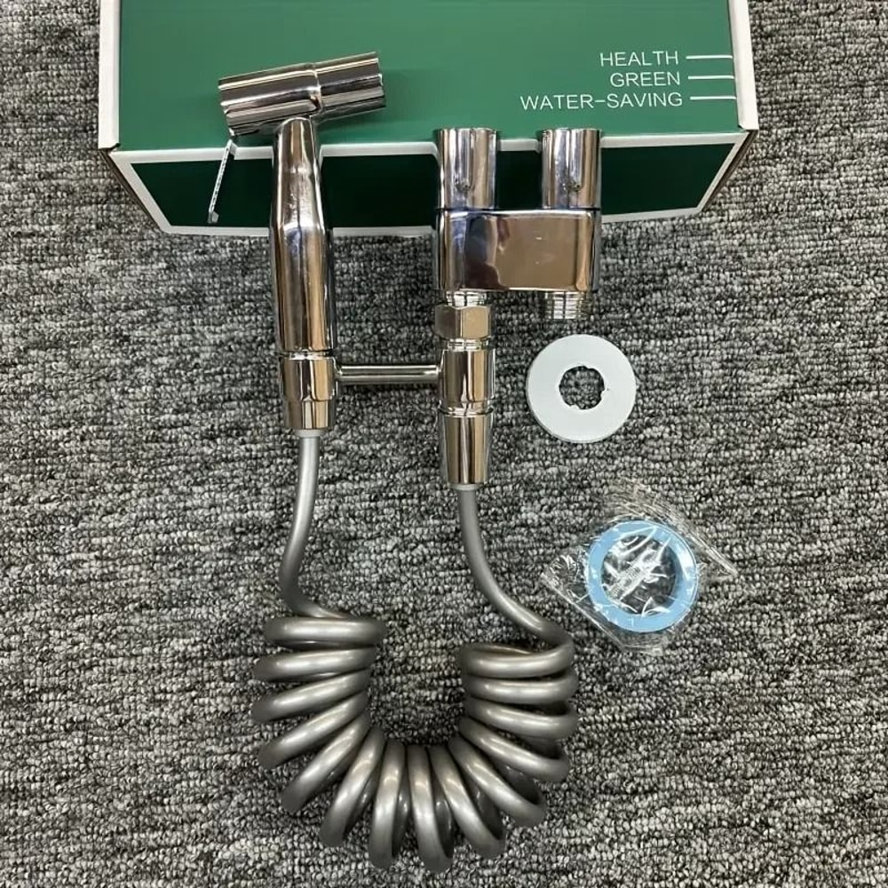 Stainless Steel Double Outlet Angle Valve Large Flow Shower And Washing Machine Control Valve 10