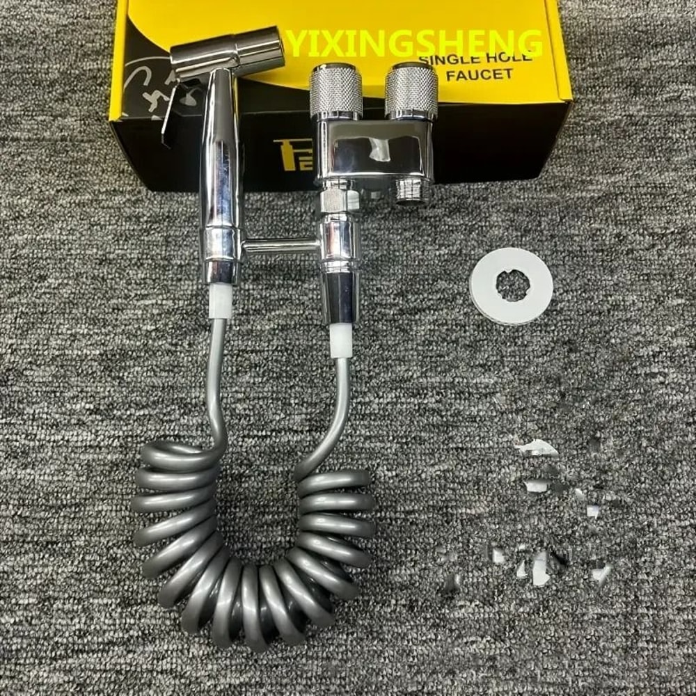 Stainless Steel Double Outlet Angle Valve Large Flow Shower And Washing Machine Control Valve 3