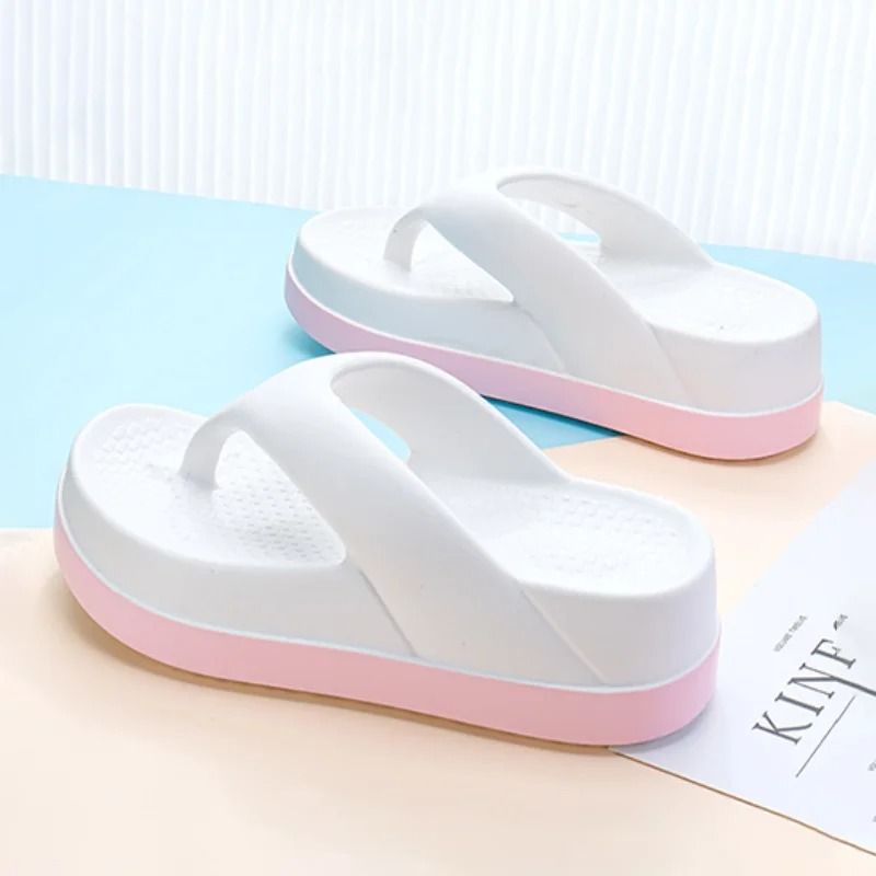 Platform Flip Flops Womens Casual Sandals Non Slip Outdoor Slide Slippers Summer Shoes 4