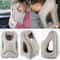 Inflatable Travel Pillow Airplane Neck Pillow With Chin Support Portable Headrest Cushion 11