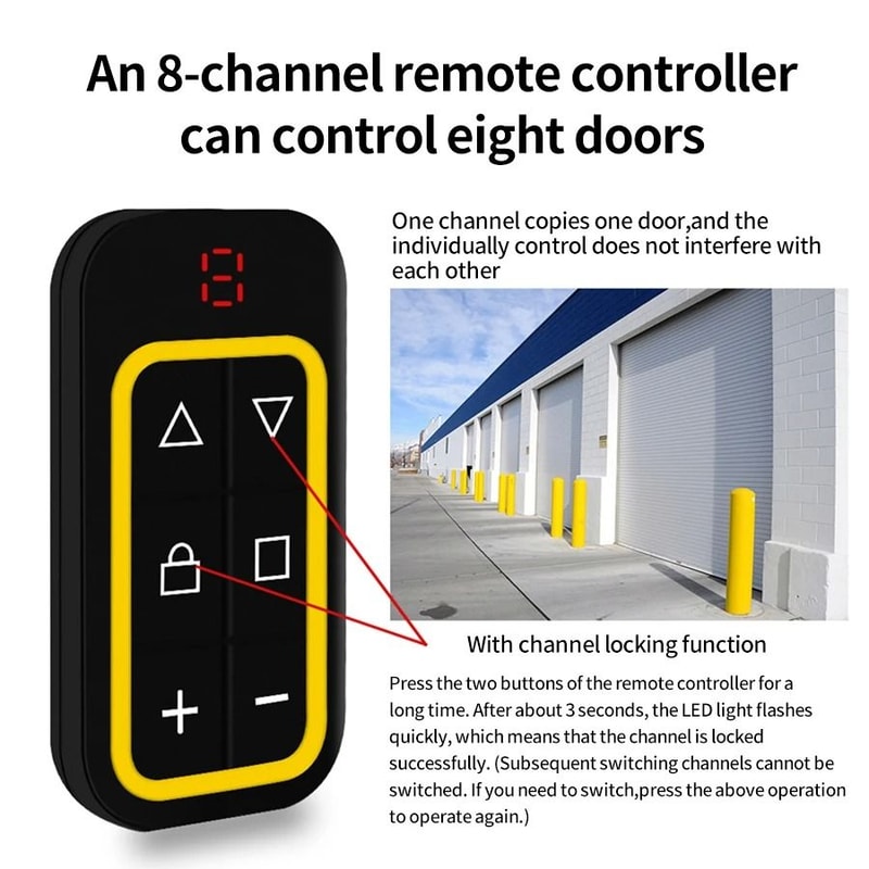 Universal Garage Remote Multi Frequency Gate Remote Duplicator 8 Channel Remote Control 4