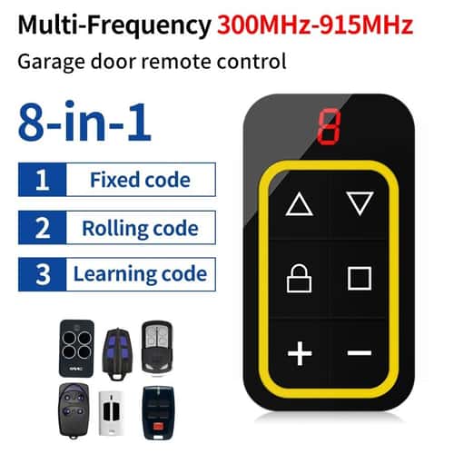 Universal Garage Remote Multi Frequency Gate Remote Duplicator 8 Channel Remote Control