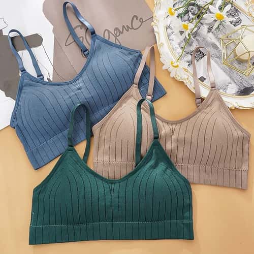 Seamless Wireless Bralette Padded Sleep Bra with U Back Support