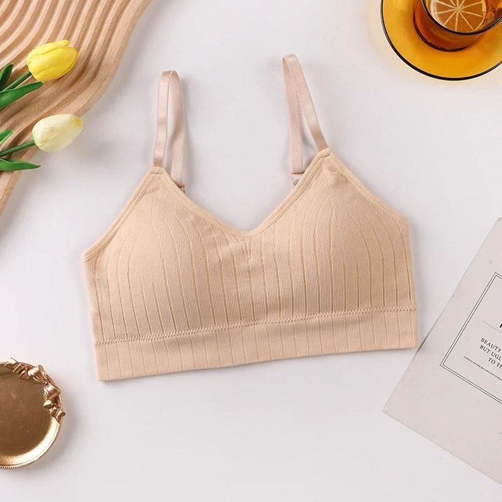 Seamless Wireless Bralette Padded Sleep Bra With U Back Support 3