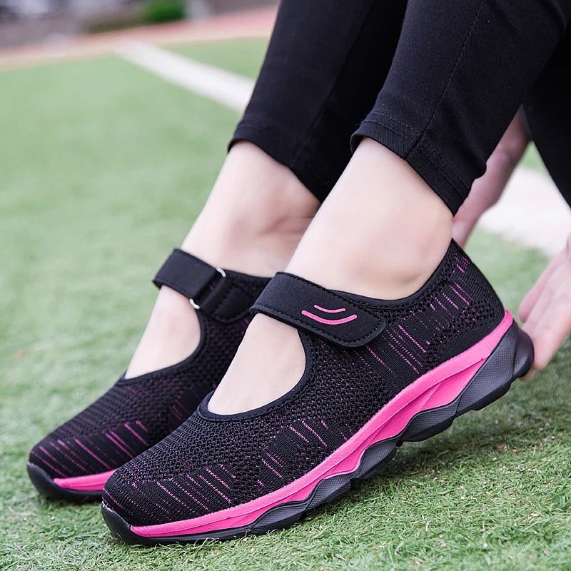 Women Breathable Mesh Casual Sneakers Flat Platform Summer Walking Shoes 5
