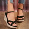 Waterproof Roman Style Women Wedge Sandals Thick Sole Summer Platform 1