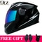 DOT Approved Modular Motorcycle Helmet Flip Up Dual Visor Racing Helmet 11