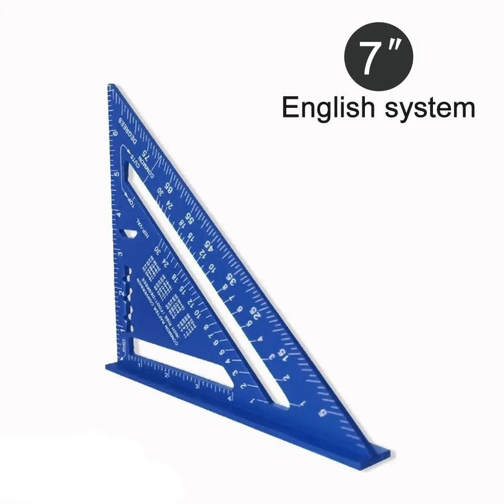 7 Inch Aluminum Speed Square Triangle Ruler Angle Measuring Tool 2