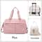 Expandable Travel Bag Carry On Duffle Bag Large Multi Layer Weekend Handbag 8