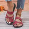 Women Square Toe Cross Strap Flat Sandals Summer Flip Flops Beach Slippers 6