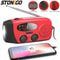 STONEGO Hand Crank Emergency Radio Solar Powered Lantern With Phone Charging 0