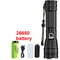 High Power Rechargeable Tactical Flashlight LED Zoom Aluminum Alloy Torch 3