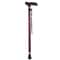 Non Slip Retractable Walking Cane With LED Light Aluminum Alloy Elderly Support Stick 2