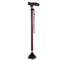 Non Slip Retractable Walking Cane With LED Light Aluminum Alloy Elderly Support Stick 4