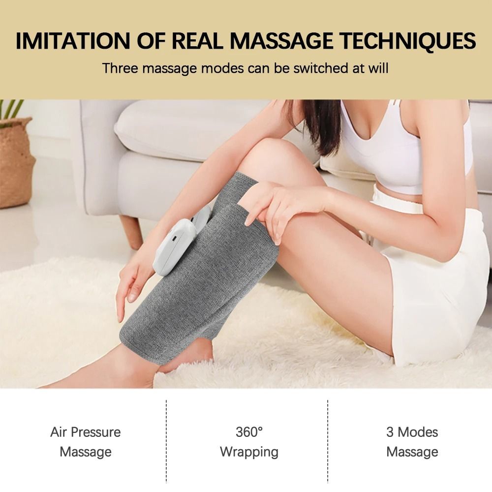 Wireless 360 Air Pressure Calf Massager Foot And Leg Air Compression 3 Mode 11
