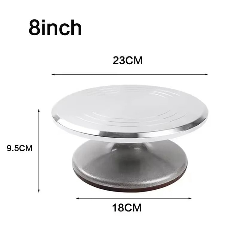 10 Inch Cake Turntable Cake Decorating Stand Rotating Cake Plate For Baking 7