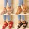 Summer Wedge Sandals For Women Non Slip Beach Platform Shoes Lightweight Plus Size 0