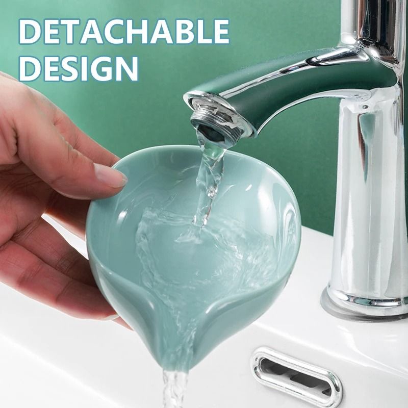 Leaf Shape Draining Soap Holder Suction Cup Soap Dish Bathroom Soap Drainer 9