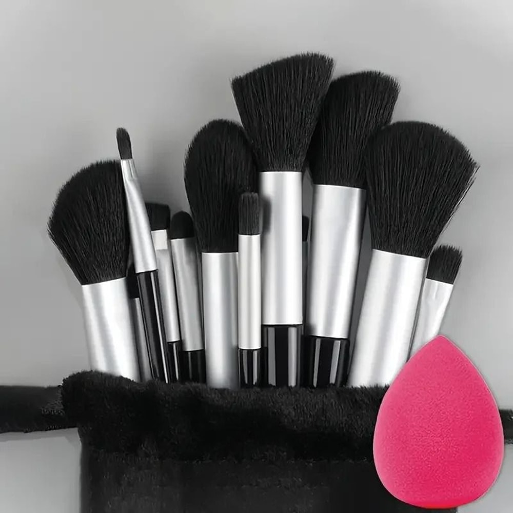 13 Pcs Makeup Brush Set Soft Fluffy Full Face Brush Set For Foundation And Eyeshadow 14
