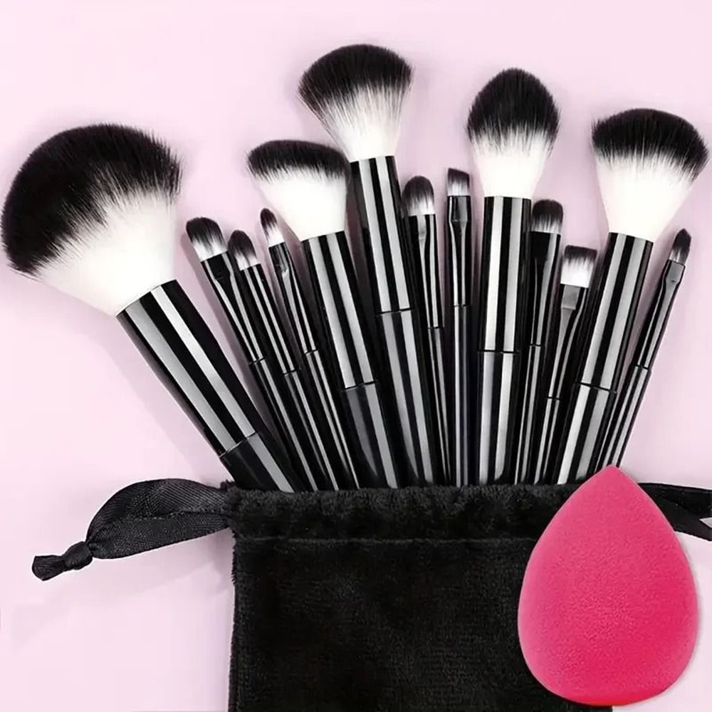 13 Pcs Makeup Brush Set Soft Fluffy Full Face Brush Set For Foundation And Eyeshadow 19