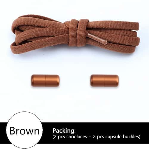 Elastic No Tie Shoelaces for Sneakers Colorful Round Shoe Laces for Kids and Adults