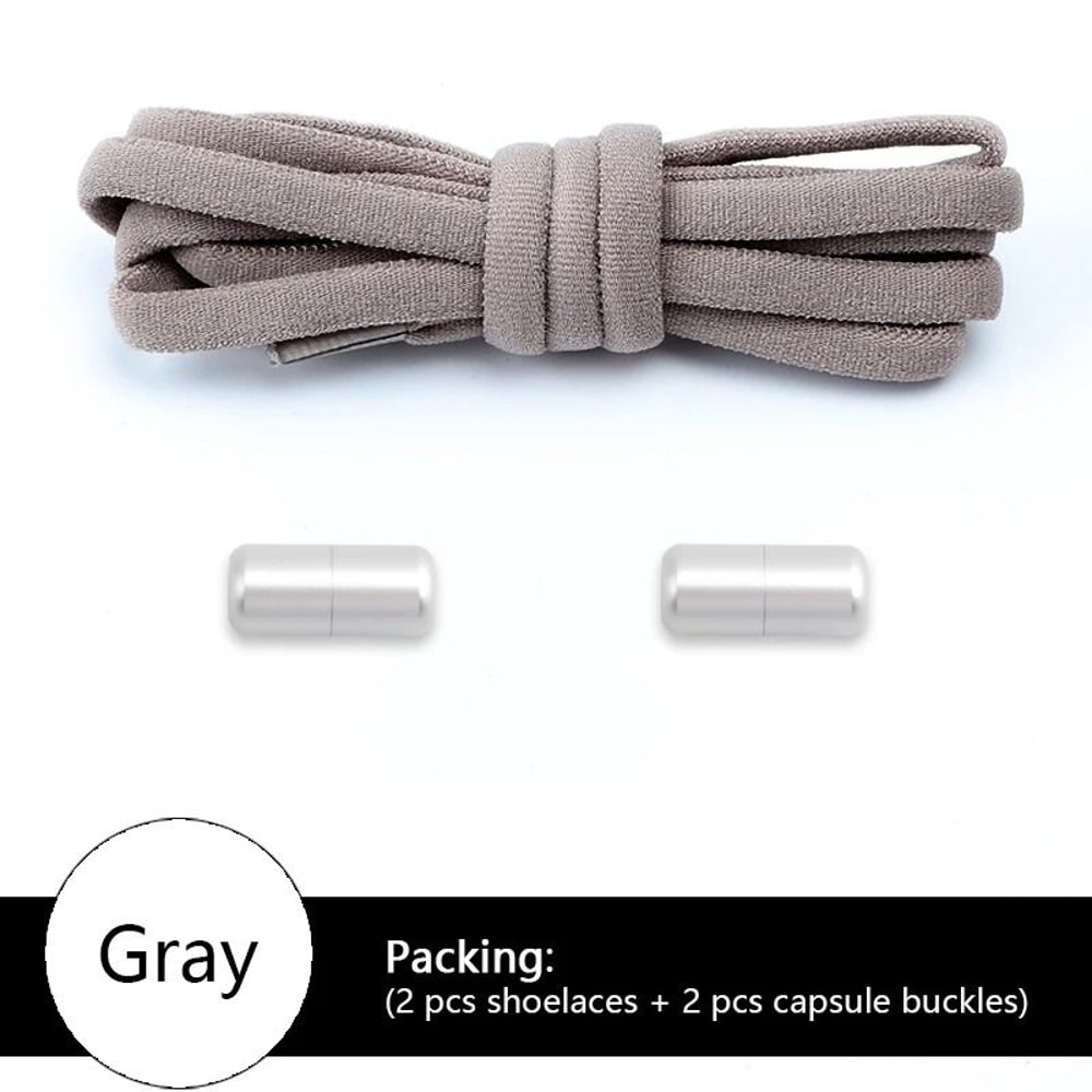 Elastic No Tie Shoelaces For Sneakers Colorful Round Shoe Laces For Kids And Adults 11