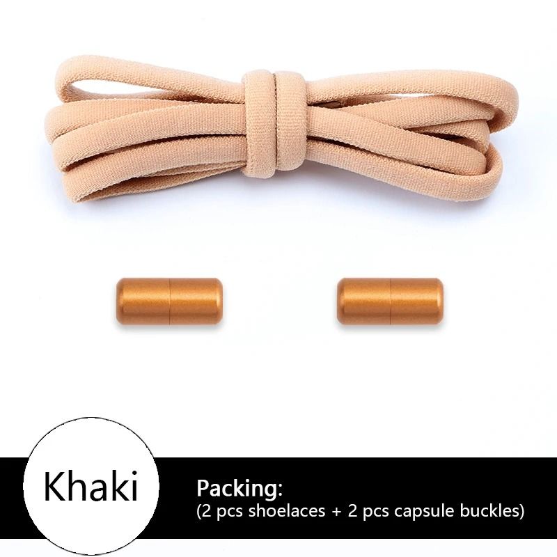 Elastic No Tie Shoelaces For Sneakers Colorful Round Shoe Laces For Kids And Adults 6