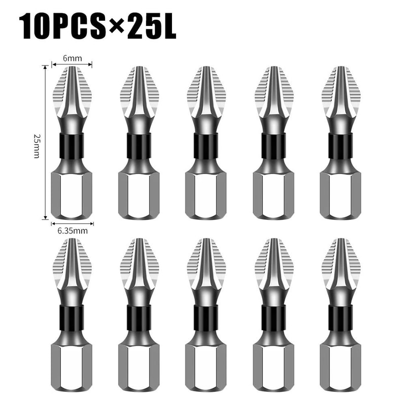 K5 S2 Steel Magnetic Screwdriver Bit Non Slip Phillips Cross Head Drill Bit 4