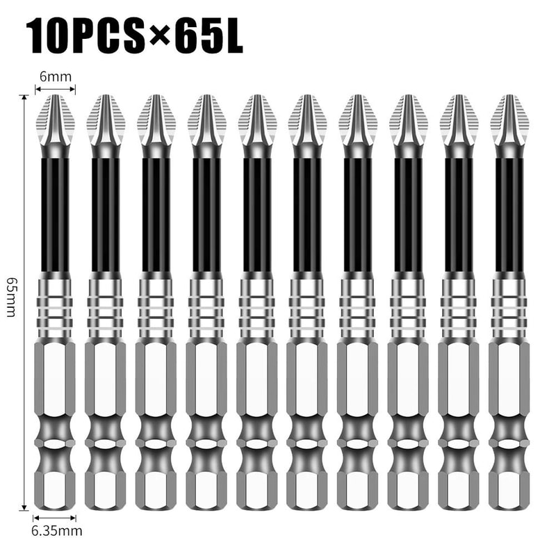 K5 S2 Steel Magnetic Screwdriver Bit Non Slip Phillips Cross Head Drill Bit 16