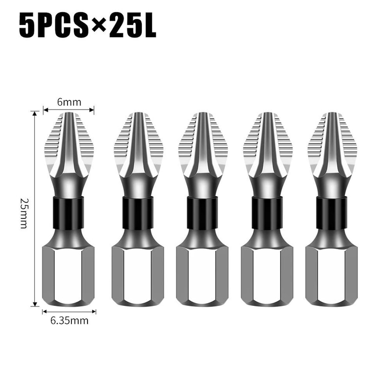 K5 S2 Steel Magnetic Screwdriver Bit Non Slip Phillips Cross Head Drill Bit 2