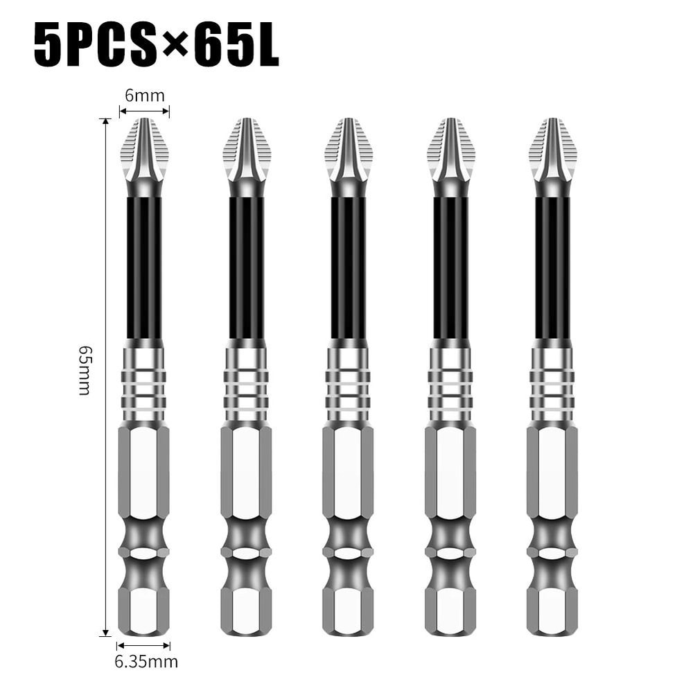 K5 S2 Steel Magnetic Screwdriver Bit Non Slip Phillips Cross Head Drill Bit 7