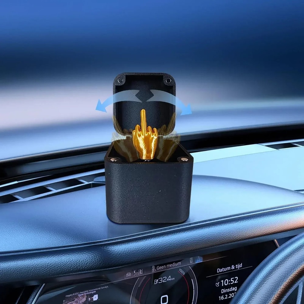 Funny Gag Gift Middle Finger Surprise Box Desk Novelty Decoration 2