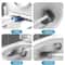 Silicone Toilet Brush Flat Head Flexible Wall Mounted Toilet Bowl Cleaner Set 3
