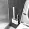 Silicone Toilet Brush Flat Head Flexible Wall Mounted Toilet Bowl Cleaner Set 4