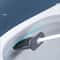 Silicone Toilet Brush Flat Head Flexible Wall Mounted Toilet Bowl Cleaner Set 6